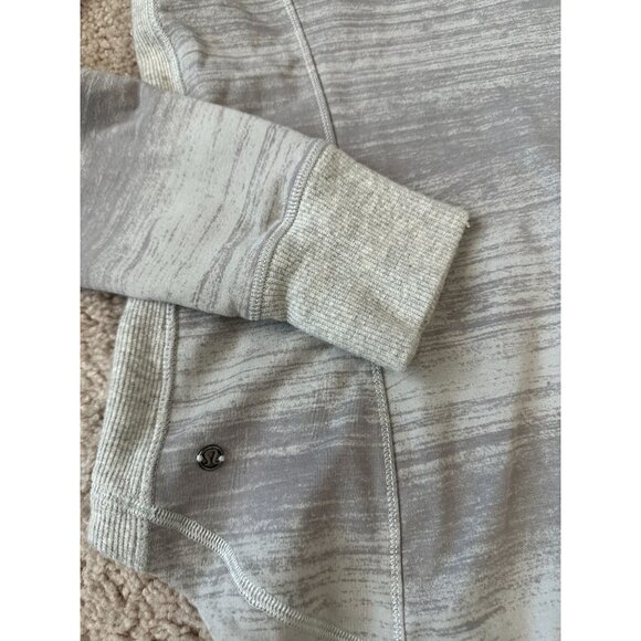 LULULEMON Gray Zip Hoodie Sweatshirt Size 8 - Picture 6 of 8
